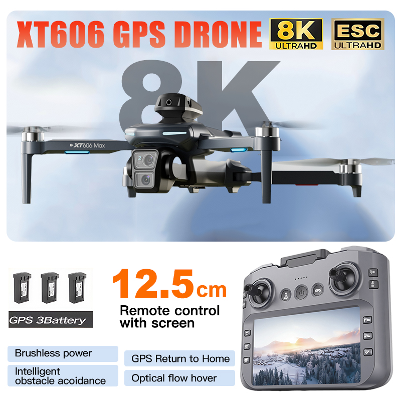 Drone Thermal Imaging - Dron XT606 MAX 3 z baterią,