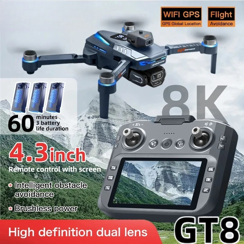 Drone Thermal Imaging - Oryginalny dron GT8 8K Profesjonalny z
