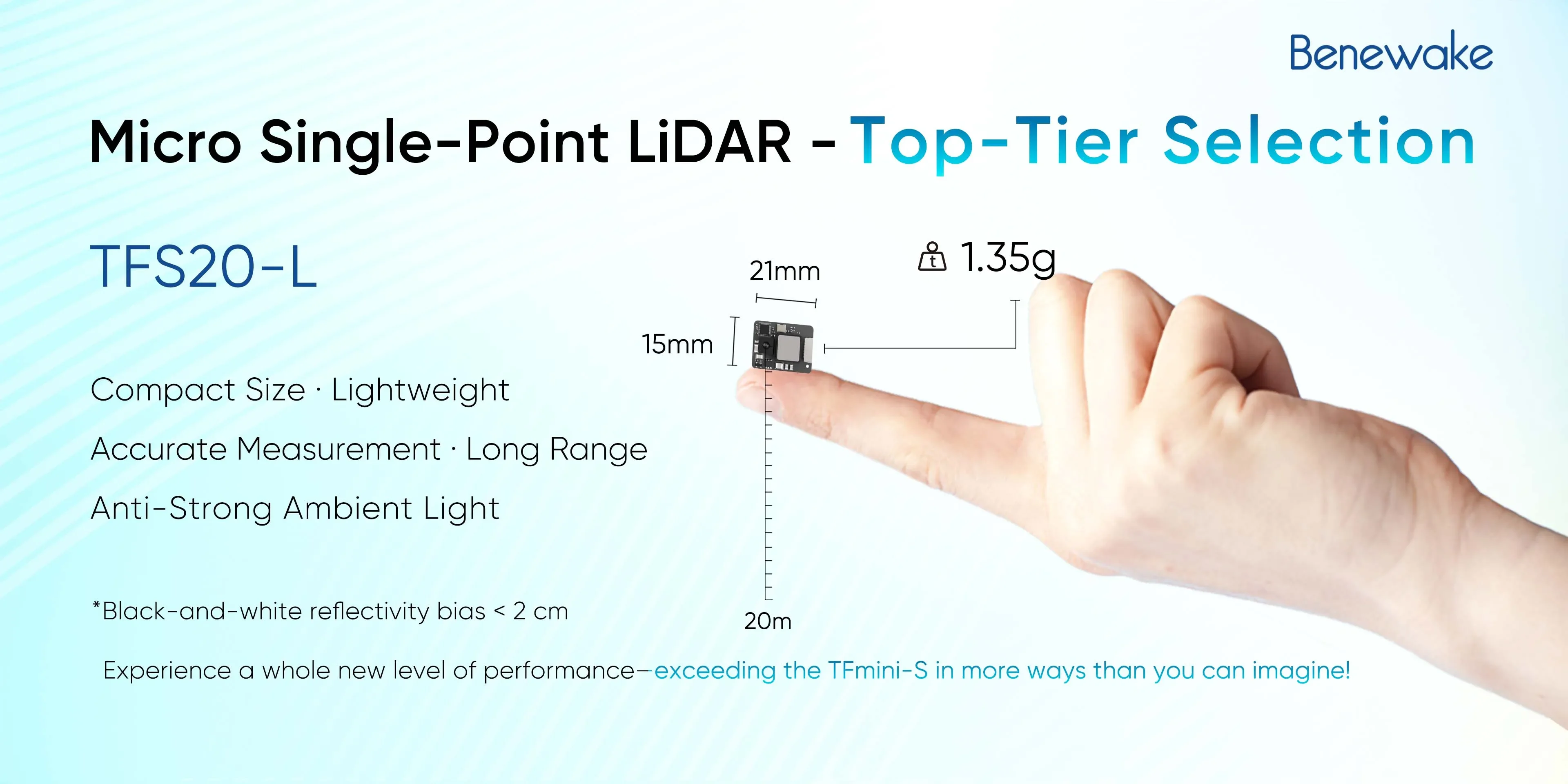 Benewake TFS20-L 20m Mikro mod – Drone Lidar recenzja i cena