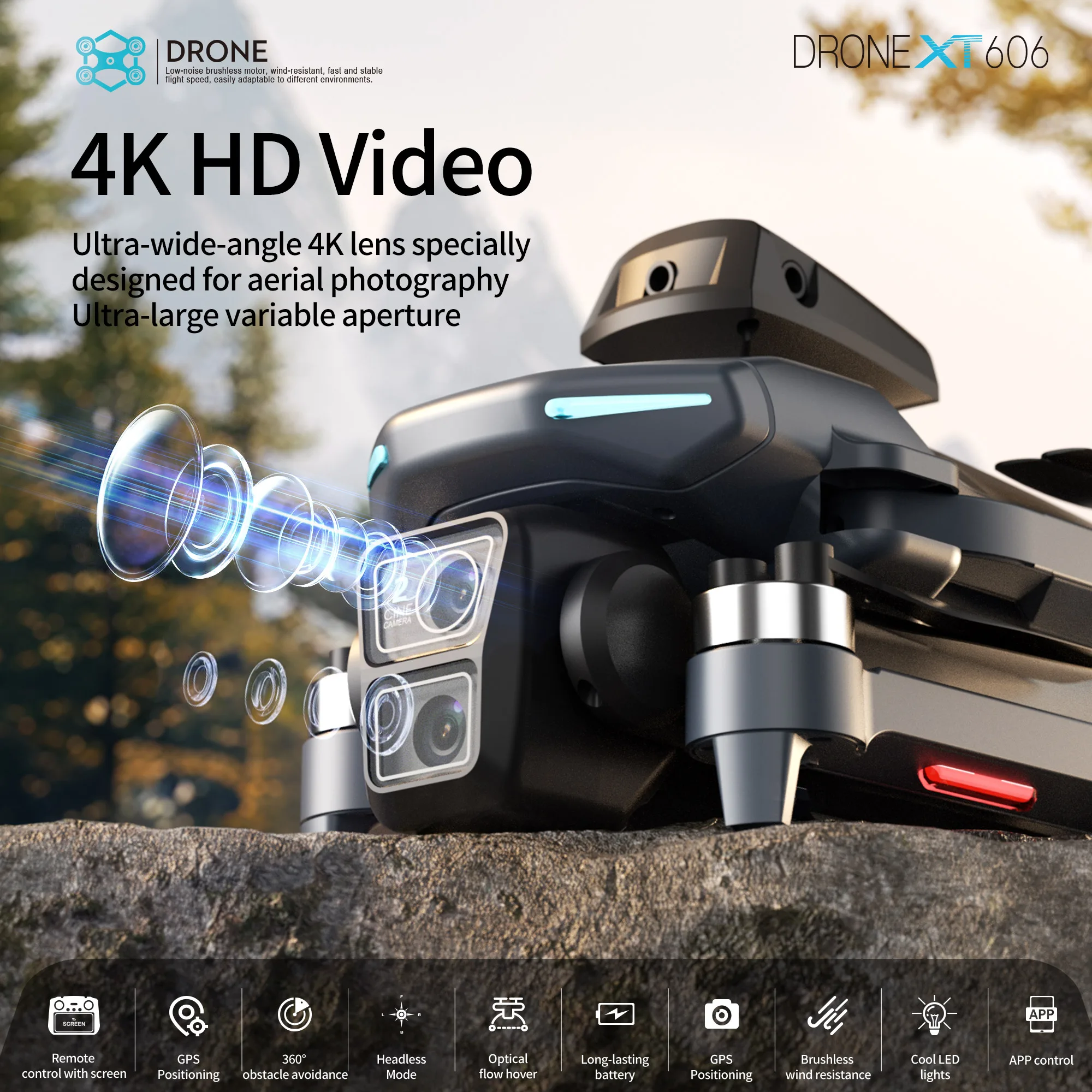 Oryginalny dron XT606 MAX GPS  – Drone Multispectral recenzja i cena